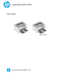 Most of the time, the hp laserjet pro m102a driver cd get damaged or lost due to, we don't keep it at the safe place once we have installed. Hp Laserjet Pro M11 M13 User Guide Manualzz