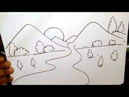 Natural Scenery Drawing How To Draw Nature Scenery For Kids Kudrati Drashya Drawing Drawing Aylin Blog Free download 64 best quality cute drawing images at getdrawings. natural scenery drawing how to draw