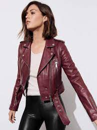 Mya Cropped Biker Jacket Outfit Women Leather Jackets Women Leather Jacket