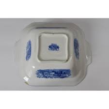 A small collection of George Jones & Sons blue and white Abbey ware,  comprising of butter dish, jug,