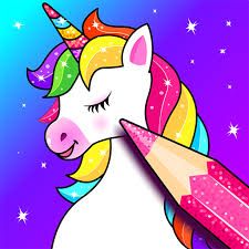 You will see a variety of poses in unicorns from standing up on two legs, to fully flying as well as looking ready for battle with its horn pointed forwards. Amazon Com Unicorn Coloring Games For Kids Rainbow Glitter Coloring Pages Drawing Book For Girls Boys Appstore For Android