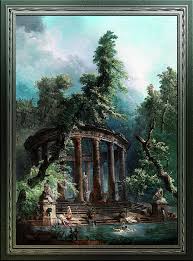 The Bathing Pool By Hubert Robert 2nd Edition Aesthetic Art Art Aesthetic Painting