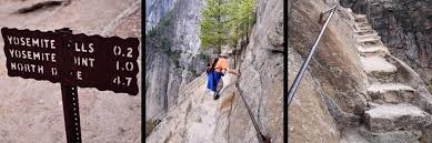 Starting early in the morning (before 8 a.m.) for hiking yosemite falls, the trail has few hikers on it. Yosemite Falls Trail