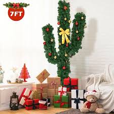 The christmas cactus is a very popular houseplant—and for good reason! Gymax New 7 Pre Lit Led Lights Artificial Cactus Christmas Tree With Ball Ornaments Walmart Canada