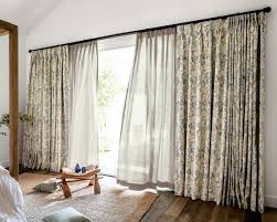 You'll want to mount these up over the door frame since the glass windows overlap when you open and shut the door. Sliding Glass Doors Window Treatment Ideas Tips And Practical Solutions