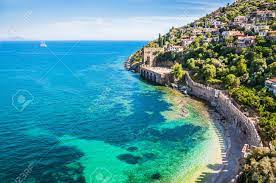 Son lagon aux eaux limpides et ses plages de sable fin forment l'un des plus beaux paysages de turquie. Plage De La Mer A Alanya Turquie Beau Paysage D Ete Banque D Images Et Photos Libres De Droits Image 45368427