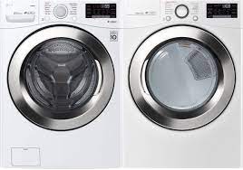 Maybe you would like to learn more about one of these? Lg Lgwadrew37001 Side By Side Washer Dryer Set With Front Load Washer And Electric Dryer In White