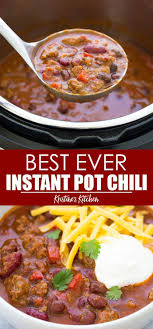 Instant Pot Chili Ground Beef Chili Recipes Beef Chili Recipe Healthy Steak Recipes
