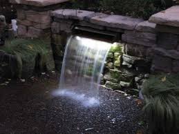 Led Light Strip For Waterfalls Waterfalls Backyard Pool Water Features Pond Lights