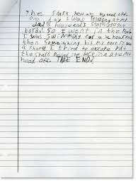 Design a class schedule by w Third Grade Writing Sample 3 Reading Rockets