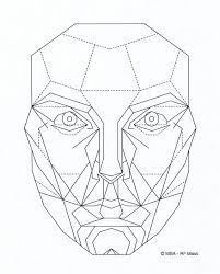 Rfmask Printable Perfect Face Anatomy With Photoshops Liquify Tool Geometric Face Face Anatomy Face Drawing