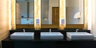 Commercial bathrooms have come a long way from being merely utilitarian to now incorporating commercial bathroom design and trends that have a sense of style and pride within a facility. 10 Must Try Restaurant Bathroom Design Ideas Dumpsters Com