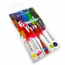 Royal Talens Ecoline Brush Pen Liquid Watercolour Paint Brush Pen Sets In Wallet Brush Pen Liquid Brush Pen Pen Sets Liquid Watercolor