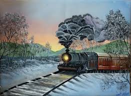 Snowy Train Art Inspiration Art Train
