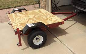 This folding trailer only takes up 24 in. Hf Folding 4x8 Trailer Harbor Freight Hacks