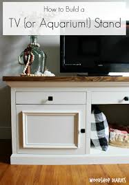 Dan added a removable back for easy access to the tv lift and wiring that truly hides the television when it is not. How To Build A Tv Or Aquarium Stand
