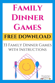 Family Games To Play At The Dinner Table In 2020 Family Games To Play Dinner Games Family Games