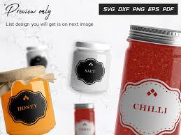 You also need some canisters and jars to label — i'm using oxo pop containers as well as regular mason jars in various sizes. Spice Jar Pantry Container Labels Graphic By Abdie Creative Fabrica
