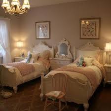 A storage bed frame, night table, and a bookcase headboard that are both stylish and functional. Adorable Small Scale Furniture Twin Girl Bedrooms Shared Girls Room Girl Bedroom Decor