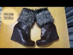Eski Cizmenin Bota Donusumu Diy Ayakkabi Geridonusum Ayakkabi Yenileme Youtube Cizmeler Ayakkabilar Youtube