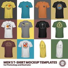 Men S T Shirt Mockup Templates For Photoshop And Illustrator Shirt Mockup Tshirt Mockup Mockup Templates