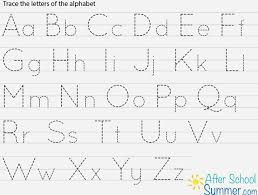 Printable Traceable Alphabet Chart For Upper And Lower For