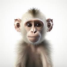 Cute White Monkey: Photorealistic Renderings with Xbox 360 Graphics Stock  Illustration