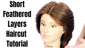 Short Feathered Layers Haircut Tutorial