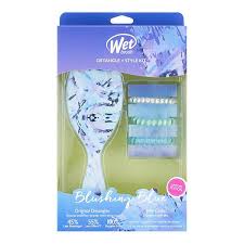 Free wet ink photoshop brushes 2. Wet Brush Blushing Blue Brush Strokes Kit Original Detangler Brush Jelly Coil Hair Ties