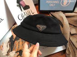 Prada Woman Man Bucket Hat Outfits With Hats Bucket Hat Outfit Prada Bucket Hat