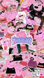 Peppa Pig Aesthetic Wallpaper Peppa Pig Wallpaper Pig Wallpaper Wallpaper Iphone Cute