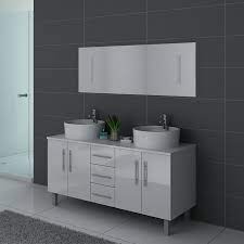 Il doit en effet s'intégrer parfaitement au sein de la salle de bain. Meuble De Salle De Bain Blanc 2 Vasques Meuble De Salle De Bain Blanc Dis989b