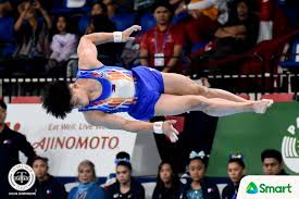 The philippines' champion gymnast carlos edriel caloy yulo topped the recent international gymnastics federation's (fig) world rankings in the floor exercise. Carrion Hopes Yulo Settles Down During Olympic Vault Finals