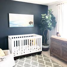 Bison Nursery Nursery Accent Wall Navy Walls Nursery Navy Accent Walls