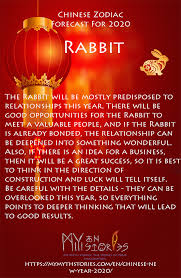 Chinese Horoscope 2020 Rabbit In 2020 Chinese New Year 2020 Myth Stories New Year 2020