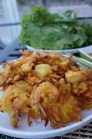 Vietnamese Shrimp And Sweet Potato Fritters Banh Tom Co Ngu Sweet Potato Fritters Appetizer Dishes Vietnamese Shrimp