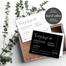 Create elegant cards with extra room to bring memories to life. Thank You For Your Order Card Template Black White Thank You Note