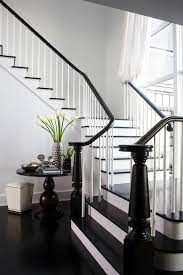 Love The Simplicity Black And White Stairs White Staircase Contemporary Staircase