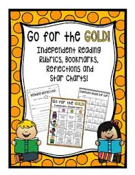 Independent Reading Rubrics Bookmarks Classroom Chart Reflections Star Charts