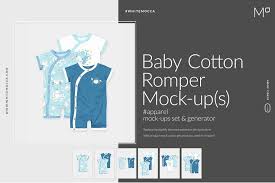 Baby Cardigan With Flounces Mock Up In 2020 Cotton Romper Mocking Marketing Words