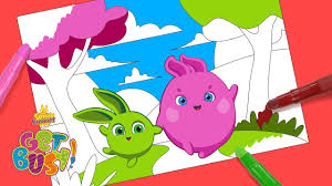Five fluffy characters that are restless kids who simply adore fun and adventure. Sunny Bunnies How To Color A Picture Get Busy Compilation Cartoons For Children Youtube