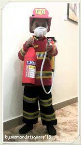 Diy Fireman Costume And Props For Kids Kids Fireman Costume Fireman Costume Toddler Fireman Costume