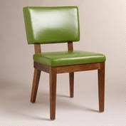 Green Sophia Bonded Leather Chairs Set Of 2 Bonded Leather Chair Green Leather Chair Office Chair Diy