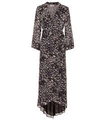 Floral Georgette Maxi Wrap Dress