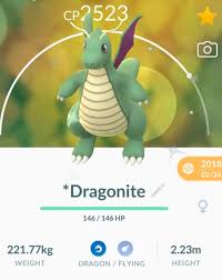 Shiny Dragonite With Draco Meteor Pokemon Go Toys Games Video Gaming In Game Products On Carousell