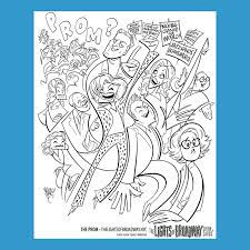 Showing 12 coloring pages related to broadway. Coloring Page The Prom The Lights Of Broadway Show Cards