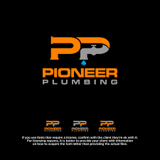 Pioneer Plumbing Needs New Logo By Siomay Plumbing Logo House Logo Design Construction Logo