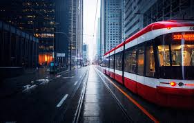 Download, share or upload your own one! Wallpaper City Wallpaper Rain Buildings Skyscrapers Tram Transportation 4k Ultra Hd Background City Street Images For Desktop Section Gorod Download