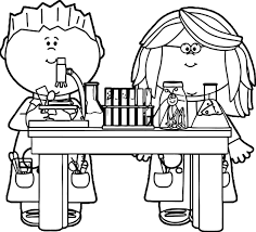 Kids In Science Class Coloring Page Printable Coloring Pages For Kids Coloring Pages Inspirational Free Coloring Pages