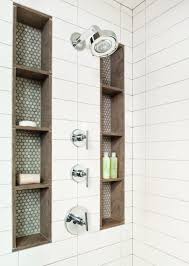 Maybe Vertical Shelves So There Is Room For Grab Bar Bathroom Remodel Master Small Bathroom With Shower Tile Remodel